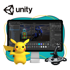 Мир игр на Unity 2D на популярном движке + AI-помощники - КИБЕРшкола программирования для детей, компьютерные курсы для школьников, начинающих и подростков - KIBERone г. Нововоронеж
