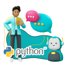 Умный чат-бот на Python - КИБЕРшкола программирования для детей, компьютерные курсы для школьников, начинающих и подростков - KIBERone г. Нововоронеж