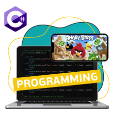 Программирование на C#. Удивительный мир 2D-игр - КИБЕРшкола программирования для детей, компьютерные курсы для школьников, начинающих и подростков - KIBERone г. Нововоронеж