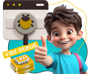 Тестирование & Vibe Debug. Охотники за багами - КИБЕРшкола программирования для детей, компьютерные курсы для школьников, начинающих и подростков - KIBERone г. Нововоронеж